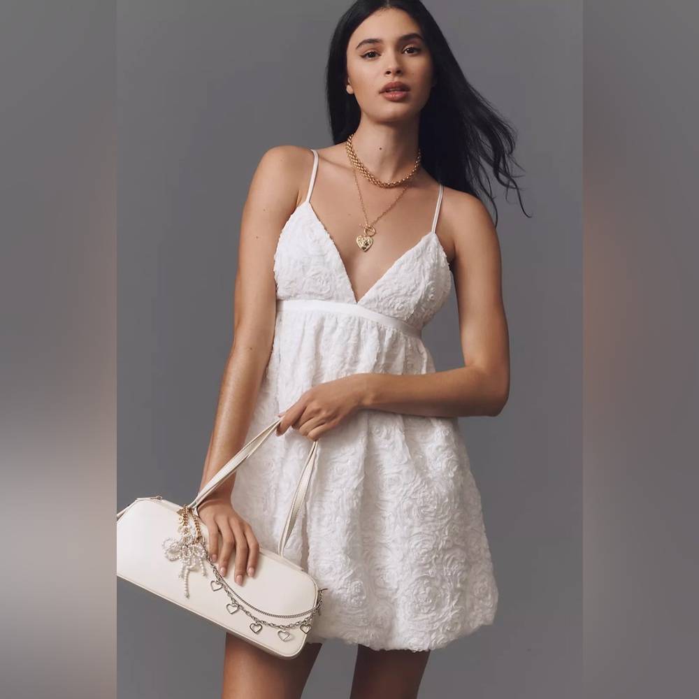Anthropologie Endless Rose Sleeveless Sequin Bubble Mini Dress